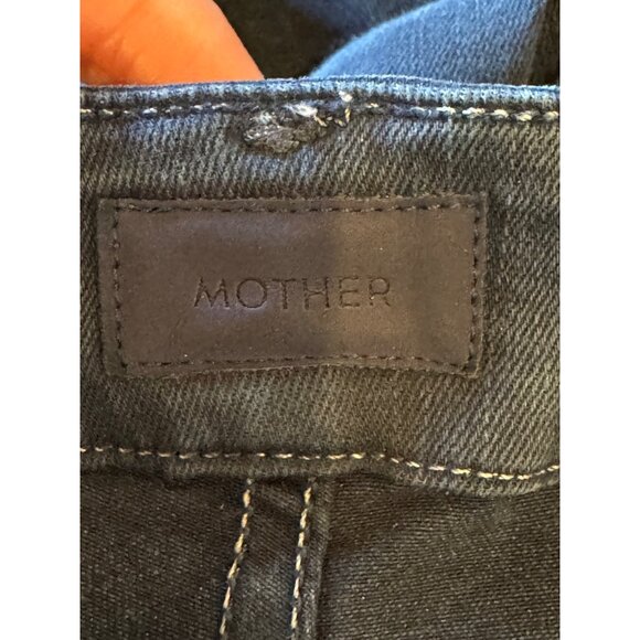 Mother Jeans Women 27 Blue Midnight‎ Denim High Waisted Looker Ankle Fray - Picture 10 of 14